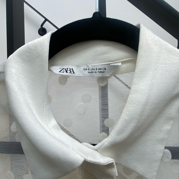 Zara White Polka Dot Maxi Dress - Picture 2 of 6